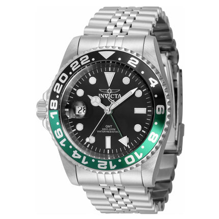 Invicta Men's Watch - Pro Diver Swiss Quartz Black and Green Bezel Bracelet | 43967 ,