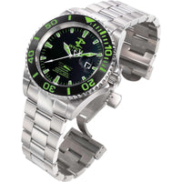 Invicta Men's Watch - Pro Diver Swiss Quartz Black Dial Silver Steel Bracelet | 1543 ,