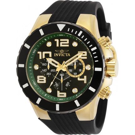 Invicta Men's Watch - Pro Diver Two Tone Yellow Gold and Black Case Strap | 30777 ,