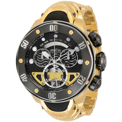 Invicta Men's Watch - Reserve Black and Silver Tone Dial Yellow Gold Bracelet | 33482 ,