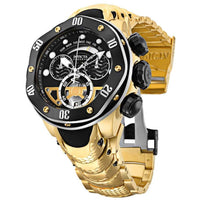 Invicta Men's Watch - Reserve Black and Silver Tone Dial Yellow Gold Bracelet | 33482 ,