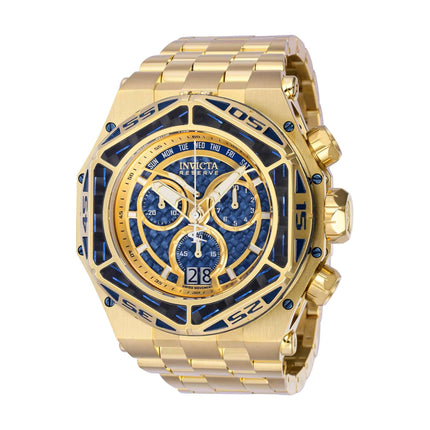 Invicta Men's Watch - Reserve Carbon Hawk Blue and Gold Tone Dial Bracelet | 38921 ,