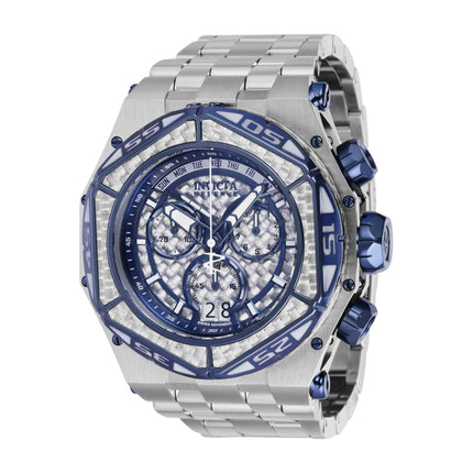 Invicta Men's Watch - Reserve Carbon Hawk Dark Blue, Silver Glass Fiber Dial | 38915 ,