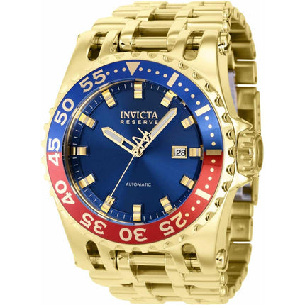 Invicta Men's Watch - Reserve Chaos Blue Dial Yellow Gold Steel Bracelet | 38705 ,