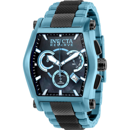 Invicta Men's Watch - Reserve Chronograph Ice Blue and Black Bracelet Quartz | 40959 ,