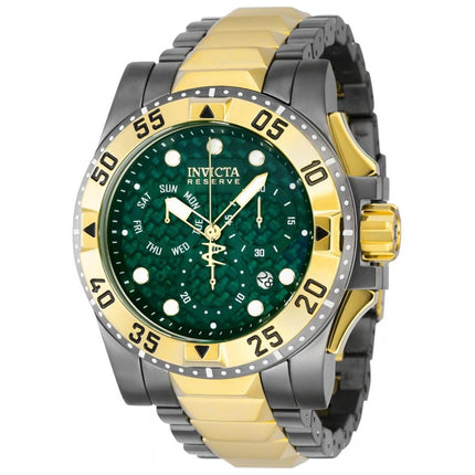 Invicta Men's Watch - Reserve Excursion Green Dial Titanium and Gold Case | 38335 ,