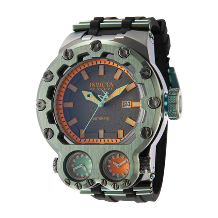 Invicta Men's Watch - Reserve Magnum Tria Automatic Gunmetal and Orange Dial | 43127 ,