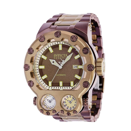 Invicta Men's Watch - Reserve Magnum Tria Automatic Khaki and Brown Bracelet | 37555 ,