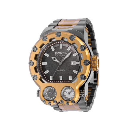 Invicta Men's Watch - Reserve Magnum Tria Automatic Khaki and Grey Bracelet | 37554 ,