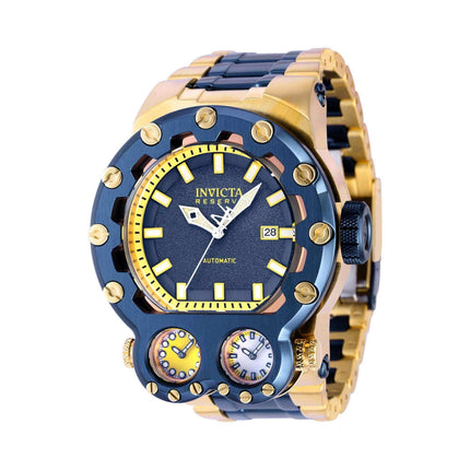 Invicta Men's Watch - Reserve Magnum Tria Dark Blue and Yellow Dial Bracelet | 37557 ,