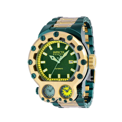 Invicta Men's Watch - Reserve Magnum Tria Green and Yellow Gold Steel Bracelet | 37556 ,
