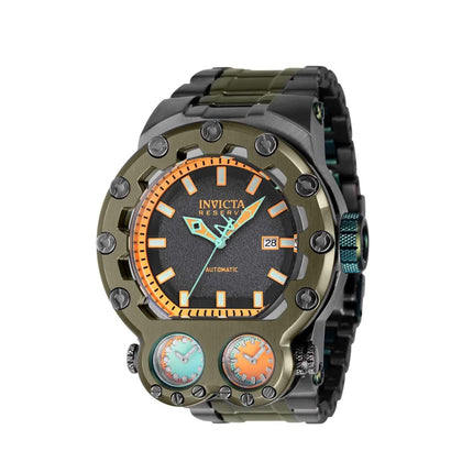 Invicta Men's Watch - Reserve Magnum Tria Mint Green and Grey Steel Bracelet | 37553 ,