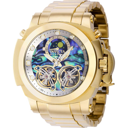 Invicta Men's Watch - Reserve Man of War Automatic Yellow Gold Steel Bracelet | 39576 ,