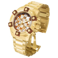 Invicta Men's Watch - Reserve Octane Brown and White Dial Yellow Gold Case | 27777 ,