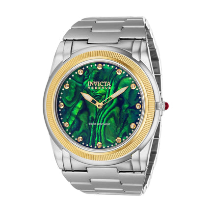 Invicta Men's Watch - Reserve Slim Swiss Quartz Green Dial Diamond Bracelet | 41044 ,