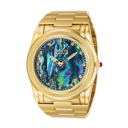 Invicta Men's Watch - Reserve Slim Swiss Quartz Yellow Gold Steel Bracelet | 41047 ,