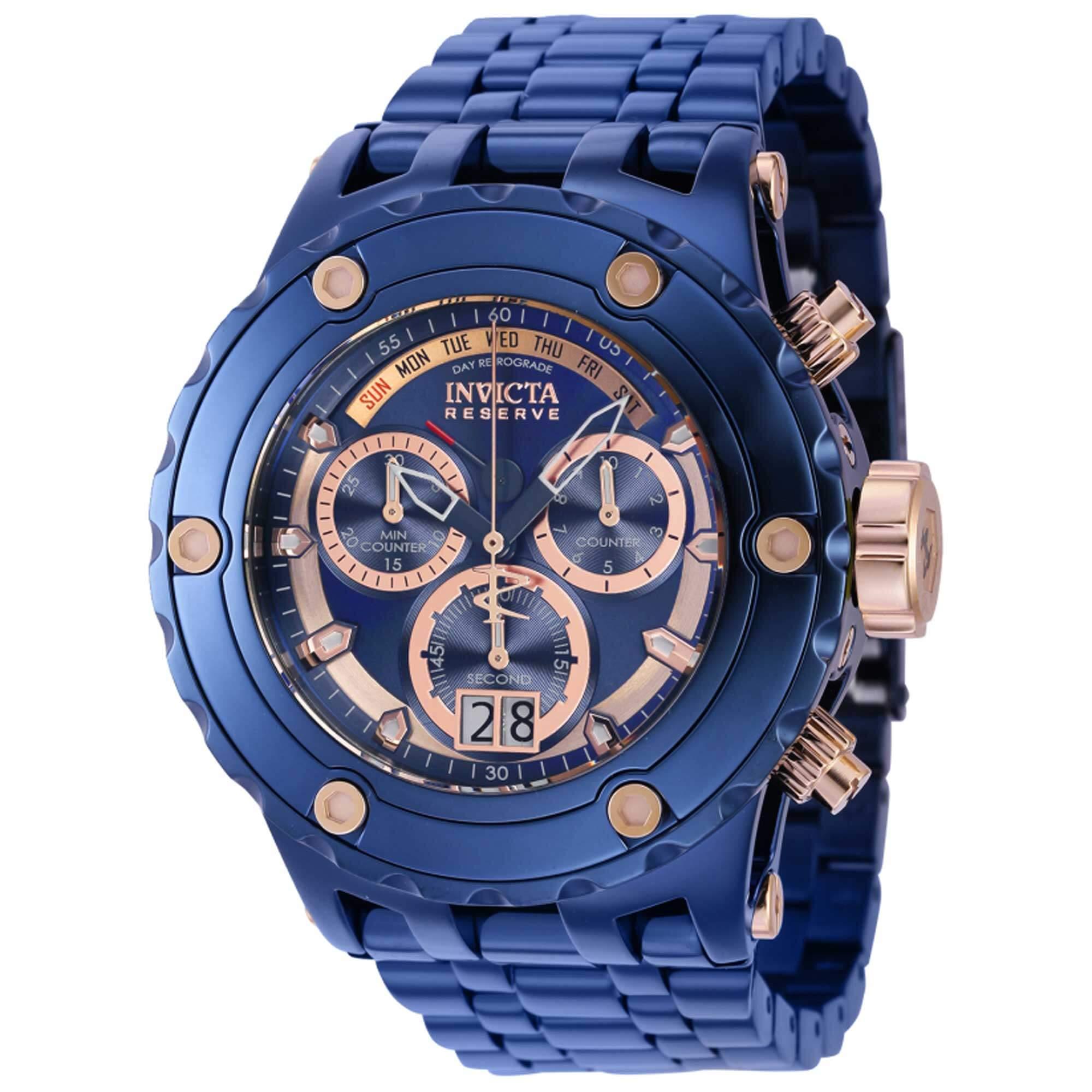 Invicta NEW Rose Gold Bracelet Watch with Blue Dial Accent Amazon.com: Invicta Women main image 4