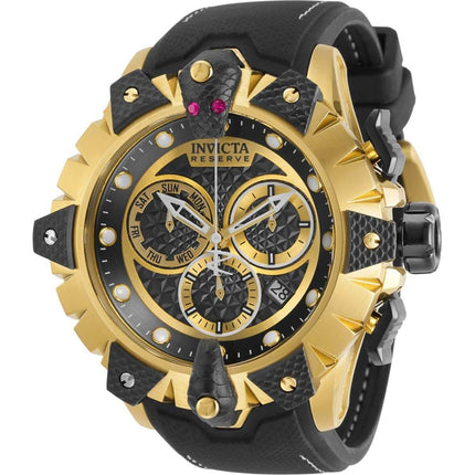 Invicta Men's Watch - Reserve Venom Black and Gold Tone Dial Rubber Strap | 32227 ,
