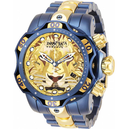 Invicta Men's Watch - Reserve Venom Gold Tone and Brown Dial Rotating Bezel | 31776 ,