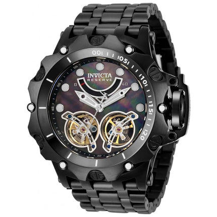 Invicta Men's Watch - Reserve Venom MOP Dial Black Stainless Steel Bracelet | 33554 ,