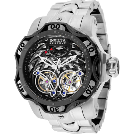 Invicta Men's Watch - Reserve Venom Open Heart Black and Silver Dial Steel | 35986 ,