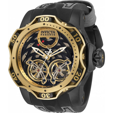 Invicta Men's Watch - Reserve Venom Power Reserve Black and Grey Strap | 34471 ,
