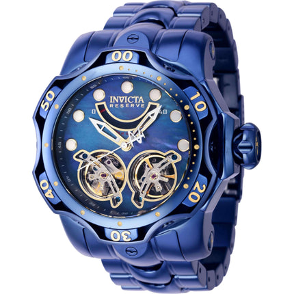 Invicta Men's Watch - Reserve Venom Power Reserve Dark Blue Steel Bracelet | 40058 ,