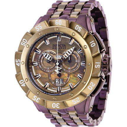 Invicta Men's Watch - Ripsaw Chrono Khaki MOP and Brown Dial Steel Bracelet | 38805 ,