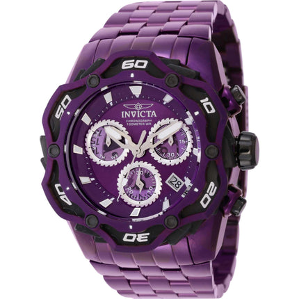 Invicta Men's Watch - Ripsaw Chrono Purple and Silver Dial Steel Bracelet | 44093 ,
