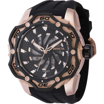 Invicta Men's Watch - Ripsaw Rotating Bezel Semi Skeleton Dial Rubber Strap | 44113 ,
