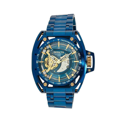 Invicta Men's Watch - S1 Rally Automatic Blue and Gold Semi Skeleton Dial | 38150 ,