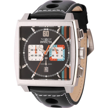Invicta Men's Watch - S1 Rally Chronograph Black and Silver Dial Strap Date | 44747 ,