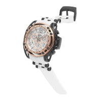 Invicta Men's Watch - S1 Rally Chronograph Black Steel and White Rubber Strap | 39138 ,