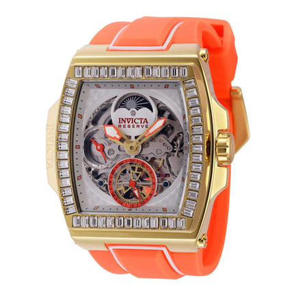 Invicta Men's Watch - S1 Rally Diablo Automatic Orange and White Rubber Strap | 43428 ,