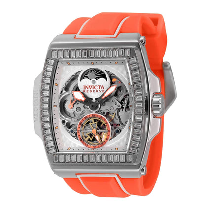 Invicta Men's Watch - S1 Rally Diablo Automatic Silver Tone Semi Skeleton Dial | 43422 ,