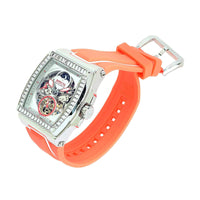 Invicta Men's Watch - S1 Rally Diablo Automatic Silver Tone Semi Skeleton Dial | 43422 ,