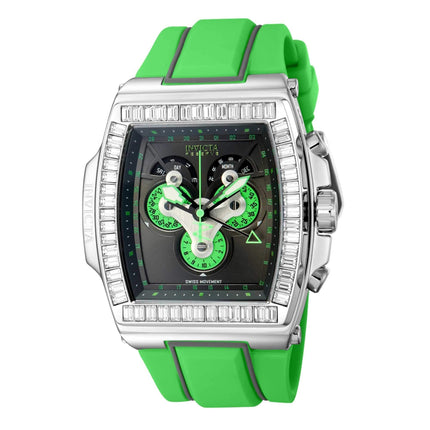 Invicta Men's Watch - S1 Rally Diablo Chronograph Date Green and Grey Strap | 43368 ,