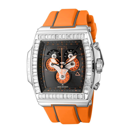 Invicta Men's Watch - S1 Rally Diablo Chronograph Date Orange and Grey Strap | 43370 ,