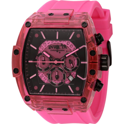 Invicta Men's Watch - S1 Rally Diablo Fixed Bezel Pink and Black Dial Strap | 44355 ,