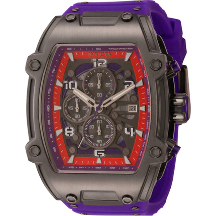 Invicta Men's Watch - S1 Rally Diablo Gunmetal, Purple and Red Dial Chrono | 42355 ,