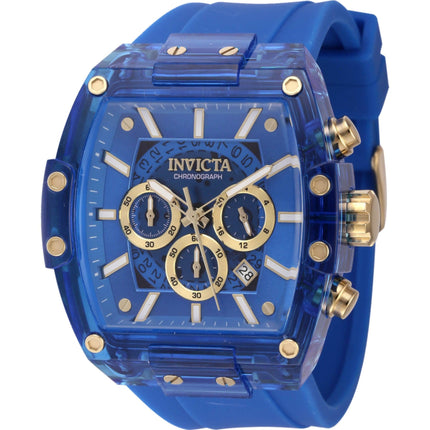 Invicta Men's Watch - S1 Rally Diablo Quartz Fixed Blue Bezel Rubber Strap | 44350 ,