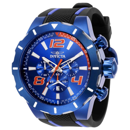 Invicta Men's Watch - S1 Rally Quartz Chronograph Black and Blue Strap | 35738 ,