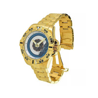 Invicta Men's Watch S1 Rally Silver and Blue Dial Yellow Gold Bracelet 37049 ,