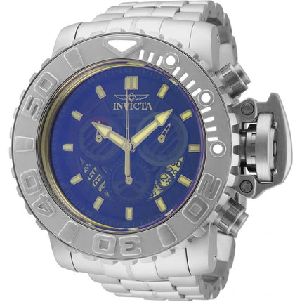 Invicta Men's Watch - Sea Hunter Blue Dial Stainless Steel Bracelet Chrono | 32643 ,
