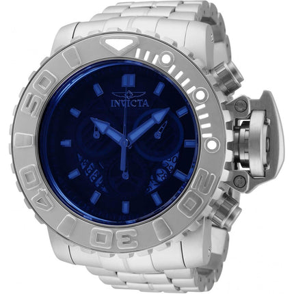 Invicta Men's Watch - Sea Hunter Chrono Black and Gunmetal Dial SS Bracelet | 32642 ,