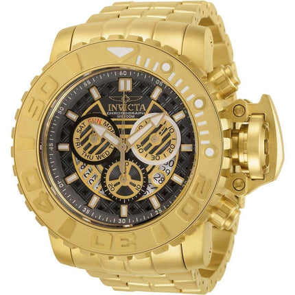 Invicta Men's Watch - Sea Hunter Chronograph Charcoal and Gold Dial Bracelet | 30912 ,