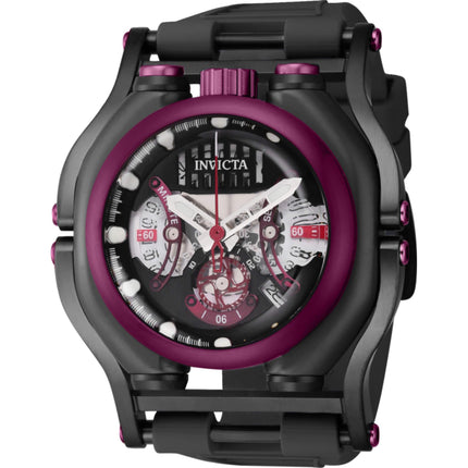Invicta Men's Watch - Sea Hunter Quartz Chronograph Black Dial Rubber Strap | 41717 ,