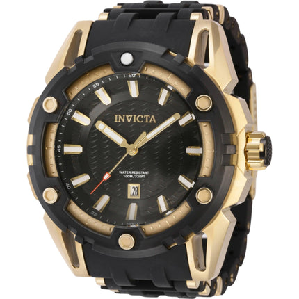 Invicta Men's Watch - Sea Spider Yellow Gold Steel and Black Strap Quartz | 43843 ,