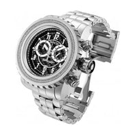 Invicta Men's Watch - Shaq Diamond Bezel Black Dial Silver Tone Bracelet | 33758 ,