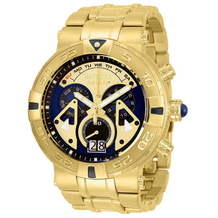Invicta Men's Watch - Shaq Gold Tone and Blue Dial Yellow Gold Bracelet | 33783 ,